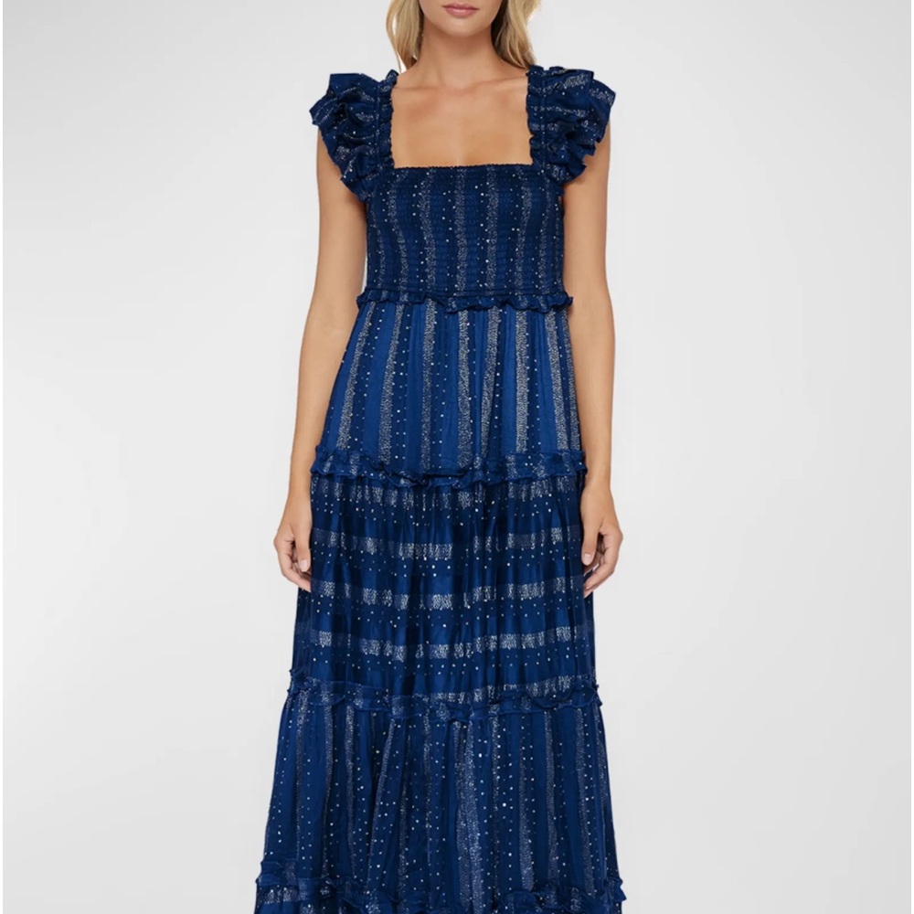 PQ Swim Victoria Sequin Tiered Maxi Dress